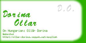 dorina ollar business card